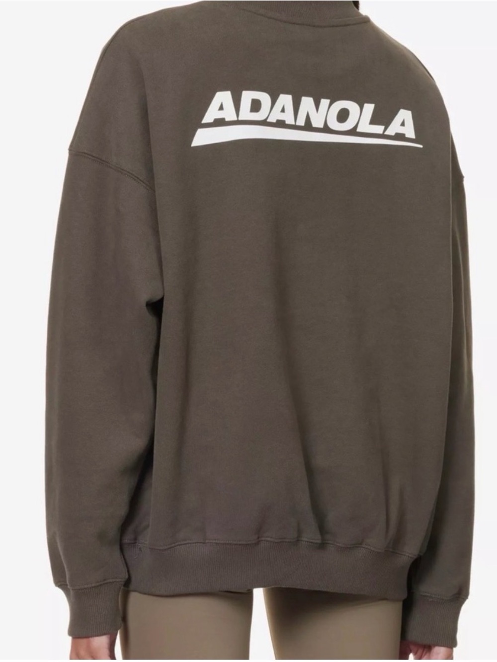 Adanola Chocolate Brown Sweatshirt with White Logo